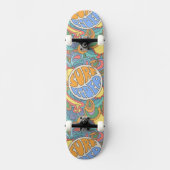 Surf Rider Pattern Persoonlijk Skateboard (Voorkant)