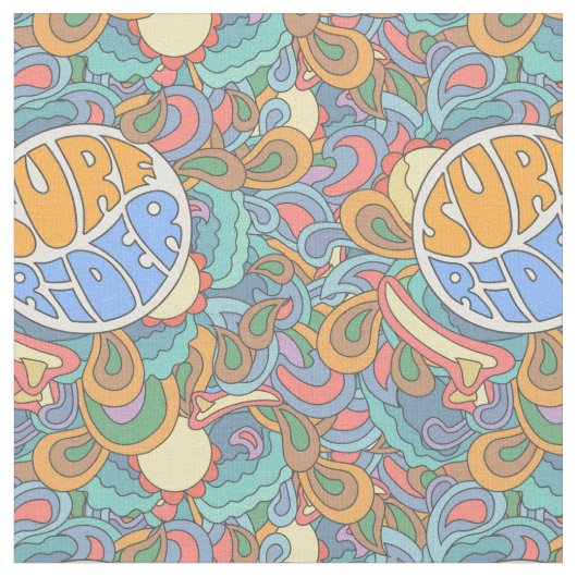 Surf Rider Pattern Stof (Close Up)