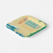 Surf Rider Surf wedstrijd |1983 Papieren Bordje (Gebogen)