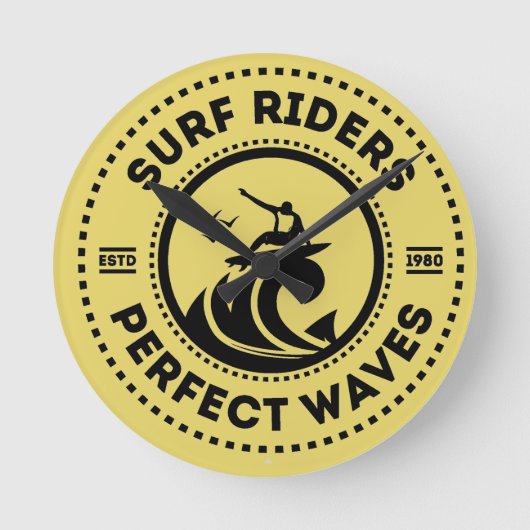 Surf Rider Wandklok (Voorkant)