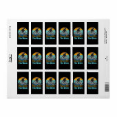 Surf Riders Catch the Waves Etiket (Full Sheet)