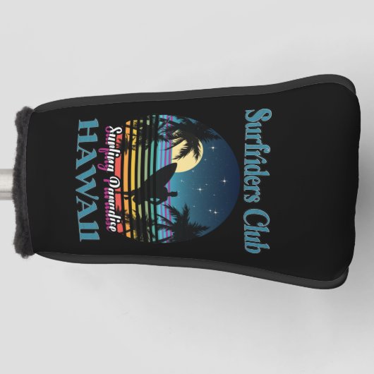 Surf riders Club, Surfing Paradise, Hawaii Golfheadcover (Voorkant)