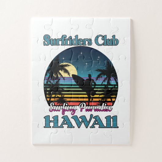 Surf riders Club, Surfing Paradise, Hawaii Legpuzzel (Verticaal)