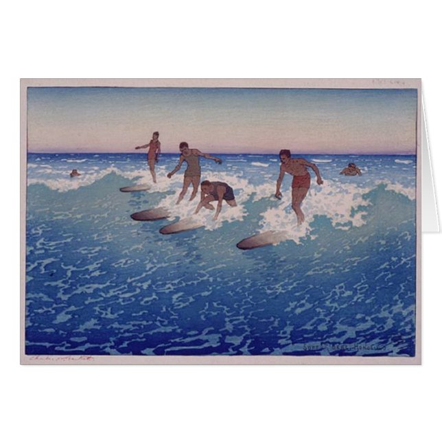 "Surf-Riders, Honolulu" - Charles W. Bartlett (Voorkant Horizontaal)