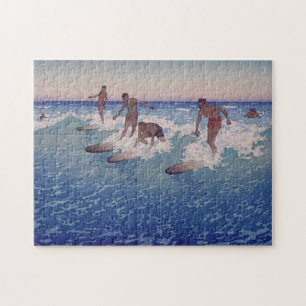 "Surf-Riders, Honolulu" - Charles W. Bartlett Legpuzzel