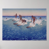 "Surf-Riders, Honolulu" - Poster (Voorkant)