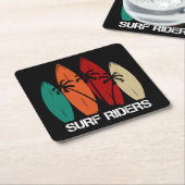 Surf Riders Kartonnen Onderzetters (Schuin)