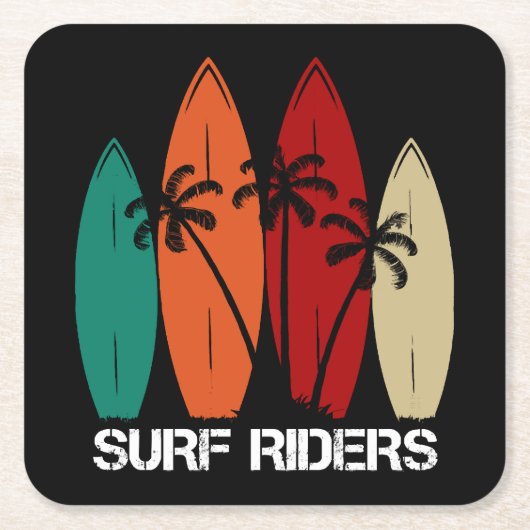 Surf Riders Kartonnen Onderzetters (Voorkant)