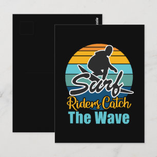 Surf Riders Vangen de Golven Briefkaart