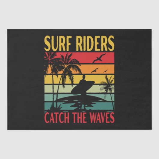 Surf Riders Vangen de Golven Tissuepapier (Voorkant)