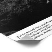 Surf, Rocks en Schuimlijnen nabij Bodega-station Poster (Hoek)