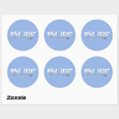 Surf rond grote stickers (Vel)