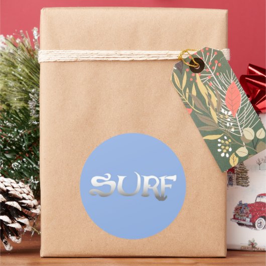 Surf rond grote stickers (Feestdagen)