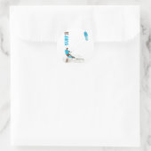 surf ronde sticker (Tas)