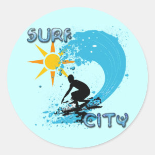 SURF RONDE STICKER