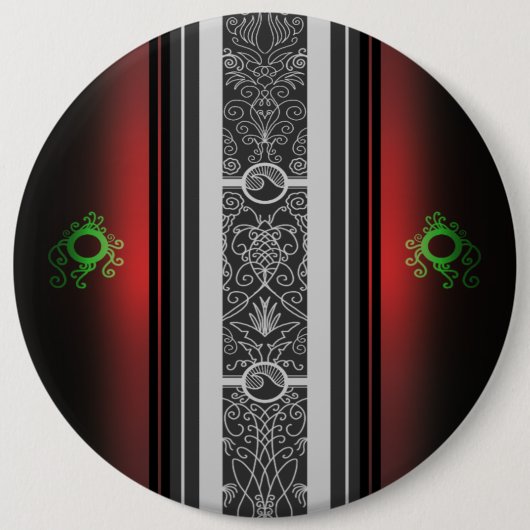 Surf rood Tattoo Ronde Button 6,0 Cm (Voorkant)