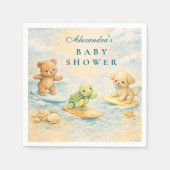 Surf’s Up Baby Shower Servet (Voorkant)