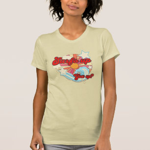 Surf’s Up You Up Retro 70s Pastel Strand Dames T-shirt