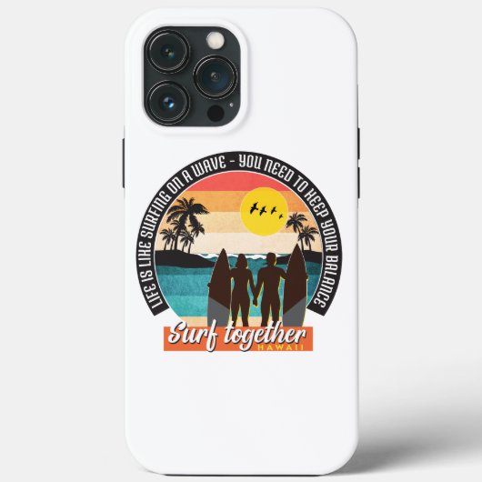 Surf samen - Houd uw balans Case-Mate iPhone Case (Achterkant)