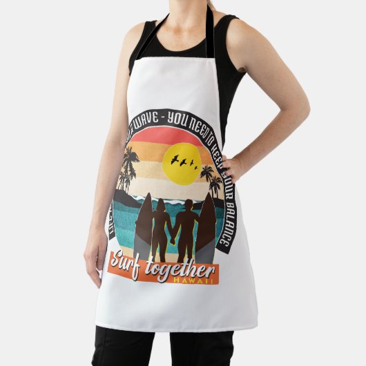 Surf samen - Houd uw balans Schort (Insitu)