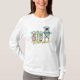 Surf San Clemente Lange hoes Shirt vrouwen