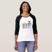 Surf San Clemente Women's Raglan 3/4 Sleeve T-shirt (Voorkant volledig)