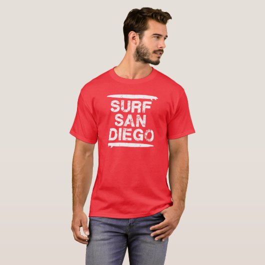 Surf San Diego T-shirt (Voorkant volledig)