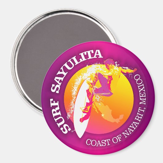 Surf Sayulita Magneet (Voorkant / Achterkant)