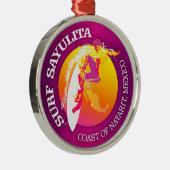 Surf Sayulita Metalen Ornament (Rechts)
