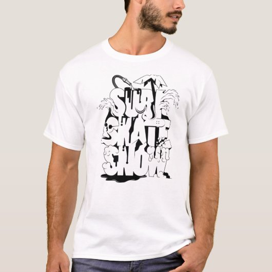 Surf Schaats sneeuw Shirt (Voorkant)