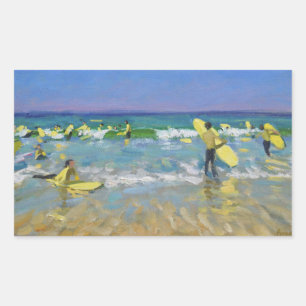 Surf School at St. Ives Rechthoekige Sticker
