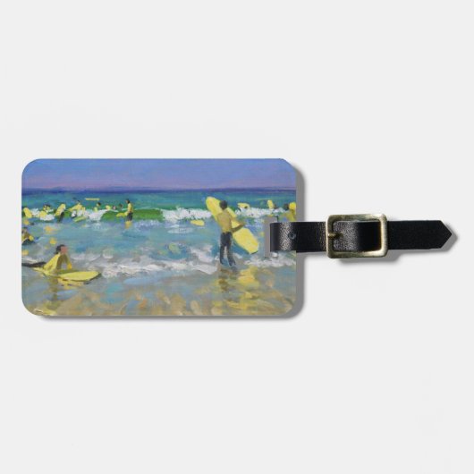 Surf School in St. Ives Bagagelabel (Voorkant horizontaal)