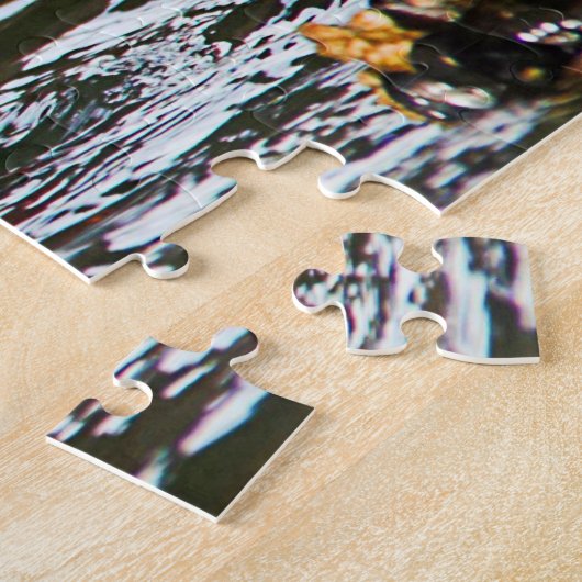 Surf Scoter Feasting Mussels and Barnacles Legpuzzel (Zijkant)