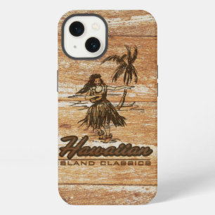 Surf Shack Hawaiaans Nep Hout iPhone 13 Hoesje