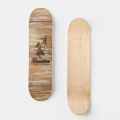 Surf Shack Hawaiian Faux Wood Skateboard (Voorkant)