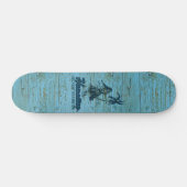 Surf Shack Hawaiian Faux Wood Skateboard (Horizontaal)
