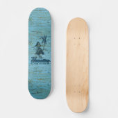 Surf Shack Hawaiian Faux Wood Skateboard (Voorkant)