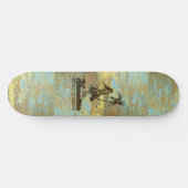 Surf Shack Hawaiian Faux Wood Skateboard (Horizontaal)