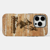 Surf Shack Hawaiian Faux Wood Surfboard Case-Mate iPhone Case (Achterkant (horizontaal))