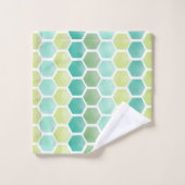 surf shack hexagons badhanddoekset bad handdoek (Wasdoekje)