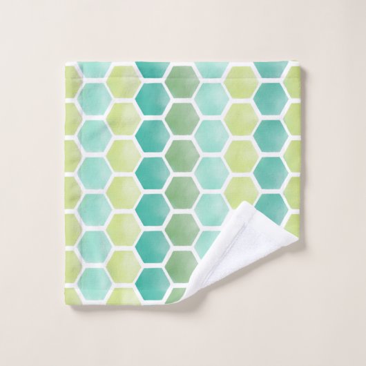 surf shack hexagons badhanddoekset bad handdoek (Wasdoekje)