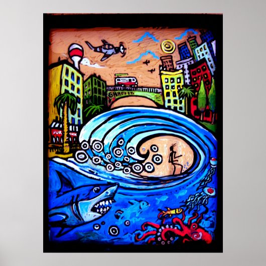 surf shack poster (Voorkant)