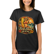 Surf Shack Surfer Pin-Up | Ride The Waves Strand