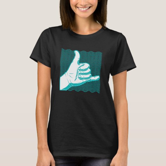 Surf Shaka Surf Design T-shirt (Voorkant)