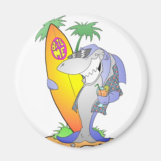 Surf Shark Magneet (Voorkant)
