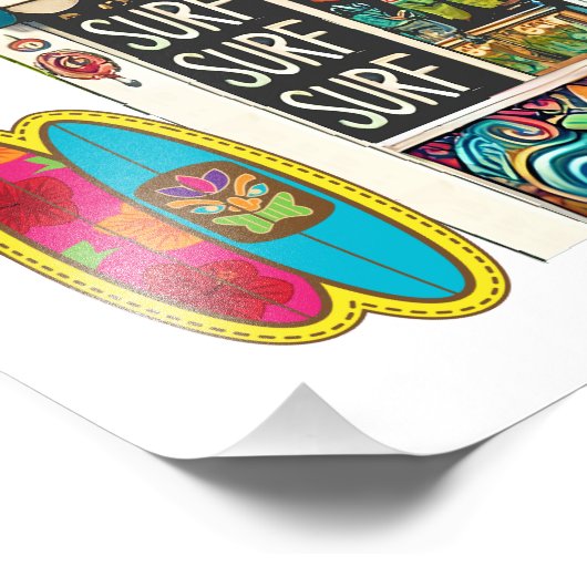 SURF SHOP FOTO AFDRUK (Hoek)