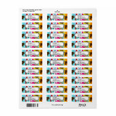 Surf Shop Surfred Ocean Beach Surfboards Palm Tree Etiket (Full Sheet)