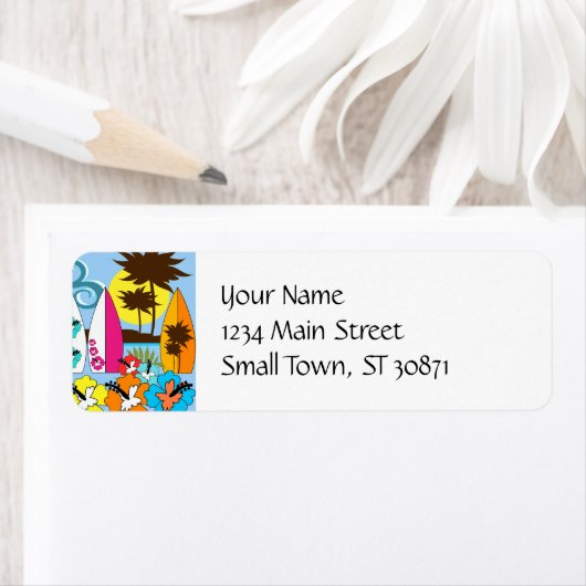 Surf Shop Surfred Ocean Beach Surfboards Palm Tree Etiket (Insitu)