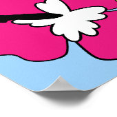 Surf Shop Surfred Ocean Beach Surfboards Palm Tree Poster (Hoek)