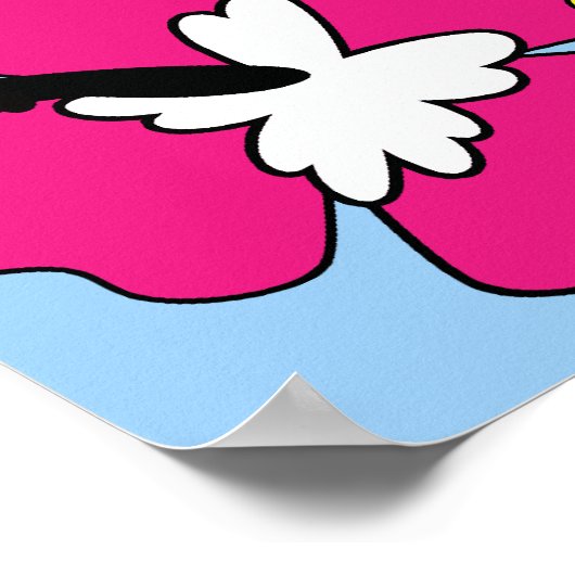 Surf Shop Surfred Ocean Beach Surfboards Palm Tree Poster (Hoek)